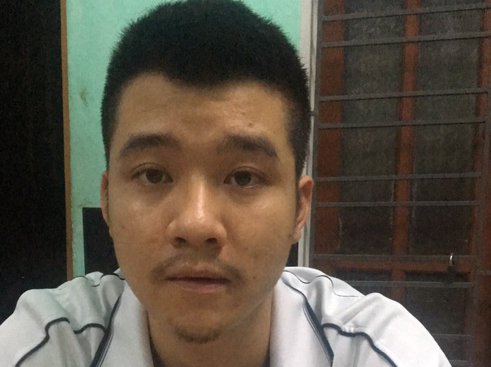 Đối tượng Trọng Văn Hiếu tại cơ quan công an Đối tượng Trọng Văn Hiếu tại cơ quan công an
