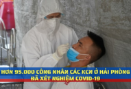 Hơn 95.000 công nhân các khu công nghiệp ở Hải Phòng đã xét nghiệm COVID-19