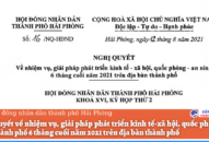 Nghị quyết 16/NQ-HĐND về nhiệm vụ, giải pháp phát triển kinh tế-Trang Chủ J88.com Trực Tuyến Mới Nhất 2026, quốc phòng-an ninh thành phố 6 tháng cuối năm 2021