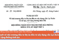 Nghị quyết 20/NQ-HĐND: Về chủ trương đầu tư Dự án đầu tư Đăng ký nhận khuyến mãi  cầu Lại Xuân và cải tạo, mở rộng đường tỉnh 352