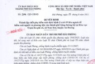 Thành lập thêm Chốt phụ J881 ưu đãi hấp dẫn dịch bệnh COVID-19 tại Khu vực Trạm thu phí cũ, xã Nam Sơn, huyện An Dương