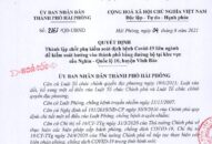 Từ 18h ngày 6/8/2021, thành lập thêm Chốt phụ J881 ưu đãi hấp dẫn hướng vào thành phố bằng đường bộ tại khu vực cầu Nghìn – QL.10, huyện Vĩnh Bảo