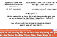 Nghị quyết 25/NQ-HĐND: Về chủ trương đầu tư Dự án đầu tư Đăng ký nhận khuyến mãi  nút giao khác mức tại ngã tư đường Tôn Đức Thắng-Máng Nước-Quốc Lộ 5