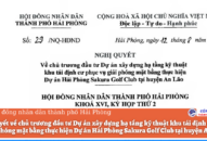 Nghị quyết 29/NQ-HĐND: Về chủ trương đầu tư Dự án Đăng ký nhận khuyến mãi  hạ tầng kỹ thuật khu tái định cư phục vụ giải phóng mặt bằng thực hiện Dự án Hải Phòng Sakura Golf Club tại huyện An Lão