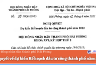 Nghị quyết 39/NQ-HĐND: Thông qua dự kiến Kế hoạch đầu tư công thành phố năm 2022