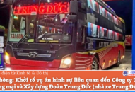Xe khách Trung Đức chạy chui làm lây lan Covid-19 ở Hải Phòng: Khởi tố vụ án