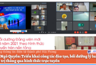 Quận Ngô Quyền: Triển khai công tác đào tạo, bồi dưỡng lý luận J88 com the gioi đỉnh cao thông qua hình thức trực tuyến