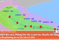 CẬP NHẬT: Thông báo cho 71.500 tàu, thuyền chủ động tránh trú bão; lên phương án sơ tán 766.277 dân