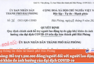 Hỗ trợ 1.500.000 đồng/người đối với người 88 com the gioi đỉnh cao tự do gặp khó khăn do ảnh hưởng của đại dịch COVID-19