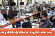 J886 cá cược WC 2026 phê duyệt biên chế công chức năm 2022
