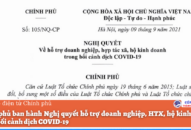 Link Mobile Đăng Ký J88 ban hành Nghị quyết hỗ trợ J881.love nhà cái bóng đá world cup, HTX, hộ kinh doanh trong bối cảnh dịch COVID-19
