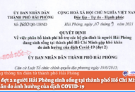 Hỗ trợ đợt 2 người Hải Phòng sinh sống tại thành phố Hồ Chí Minh gặp khó khăn do ảnh hưởng của dịch COVID-19