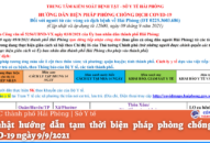 Cập nhật hướng dẫn tạm thời biện pháp phòng chống dịch COVID-19 ngày 9/9/2021