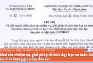 Triển khai các nhiệm vụ, giải pháp tổ chức dạy học an toàn, bảo đảm mục tiêu chất lượng J882ea hoàn trả cao đào tạo