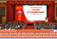 Khai mạc diễn tập khu vực phòng thủ thành phố Hải Phòng năm 2021