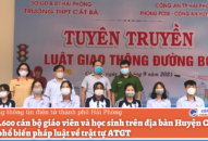 Hơn 2.600 cán bộ giáo viên và học sinh trên địa bàn Huyện Cát Hải được phổ biến J886.love casino, thể thao, nổ hũ, xổ số về trật tự ATGT
