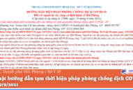 Cập nhật hướng dẫn tạm thời biện pháp phòng chống dịch COVID-19 ngày 19/9/2021