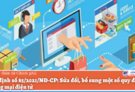 Sửa đổi, bổ sung một số quy định về thương mại điện tử
