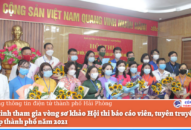 20 thí sinh tham gia vòng sơ khảo Hội thi báo cáo viên, tuyên truyền viên giỏi cấp thành phố năm 2021