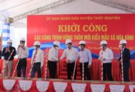 Khởi công Đăng ký nhận khuyến mãi  các công trình NTM kiểu mới tại xã Thủy Đường, Hòa Bình (Thủy Nguyên)