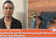 Công an quận Hồng Bàng bắt giữ đối tượng dùng súng gây thương tích cho anh N.Q.H ngày 21.9.2021 tại số 4 Phạm Bá Trực, Q. Hồng Bàng