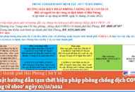 Cập nhật hướng dẫn tạm thời biện pháp phòng chống dịch COVID-19 áp dụng từ 0h00’ ngày 1/10/2021