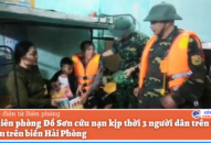 Cứu nạn kịp thời 3 người dân trên tàu cá bị chìm trên biển Hải Phòng