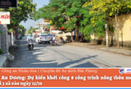 Huyện An Dương: Dự kiến khởi công 8 công trình J88 là nhà cái cá cược trực tuyến uy tín Châu Á mới kiểu mẫu tại 3 xã vào ngày 15/10