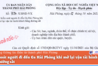 J881 ưu đãi hấp dẫn người đi đến Ga Hải Phòng khi mở lại vận tải hành khách bằng đường sắt