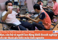 Lãnh đạo, cán bộ và người 88 com the gioi đỉnh cao khối J881.love nhà cái bóng đá world cup thành phố tích cực tham gia hiến máu tình nguyện
