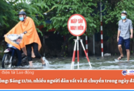Nhiều tuyến đường lụt sâu, người Hải Phòng chật vật đi làm ngày đầu tuần