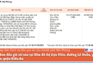Thông báo đấu giá tài sản tại khu đô thị Tinh Thành Quốc Tế, quận Kiến An