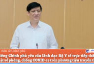 J886 cá cược WC 2026 yêu cầu lãnh đạo Bộ Y tế trực tiếp thông tin cập nhật về phòng, chống COVID-19 trên phương tiện truyền thông