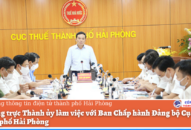 Thường trực Thành ủy làm việc với Ban Chấp hành 8J88 Nổ Hũ, Bắn Cá, Thể Thao, Game Bài Cục Thuế thành phố Hải Phòng