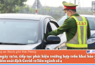 Chốt kiểm soát dịch bệnh Covid-19 liên ngành số 4 phát hiện 02 người trốn khai báo y tế