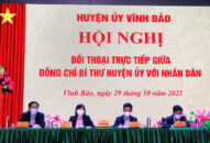 Huyện ủy Vĩnh Bảo: Kịp thời giải quyết những vấn đề mà dư luận và Nhân dân quan tâm thông qua Hội nghị đối thoại