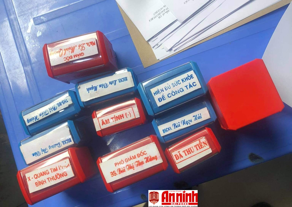 Một số tang vật liên quan