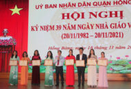 Quận Hồng Bàng: Kỷ niệm 39 năm Ngày nhà giáo Việt Nam (20/11/1982-20/11/2021)