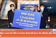Tiếp nhận 1.540.000 liều vaccine AstraZeneca do Link Mobile Đăng Ký J88 Nhật Bản viện trợ