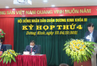 Khai mạc Kỳ họp thứ 4, HĐND quận Dương Kinh khóa III, nhiệm kỳ 2021-2026
