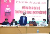 Chủ tịch UBND quận Lê Chân đối thoại lần cuối với một số hộ dân có đất thu hồi thuộc Dự án đầu tư Đăng ký nhận khuyến mãi  Khu tái định cư A51, phường Vĩnh Niệm