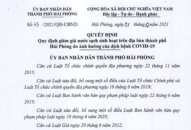 Quyết định Quy định giảm giá nước sạch sinh hoạt trên địa bàn thành phố Hải Phòng do ảnh hưởng của dịch bệnh COVID-19