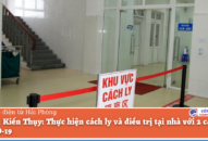 Huyện Kiến Thụy: Thực hiện cách ly và điều trị tại nhà với 2 ca bệnh COVID-19
