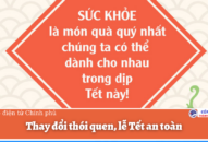 Thay đổi thói quen, lễ Tết an toàn