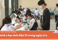 Phát sinh 3 học sinh diện F0 trong ngày 5/12