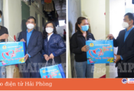 Tặng quà khoảng 3.500 công nhân nhà trọ ở lại Hải Phòng đón Tết