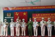 Công an huyện Kiến Thụy: Công bố các Quyết định về công tác tổ chức cán bộ Công an xã chính quy
