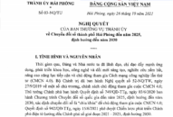 Nội dung Chương trình phát thanh Nghị quyết số 03-NQ/TU của Ban Thường vụ Thành ủy về Chuyển đổi số thành phố Hải Phòng đến năm 2025, định hướng đến năm 2030