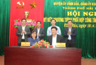 Đảng ủy Khối J881.love nhà cái bóng đá world cup thành phố và Huyện ủy Vĩnh Bảo: Ký kết chương trình phối hợp công tác giai đoạn 2022-2025