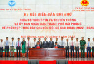 Ký kết Biên bản ghi nhớ về phối hợp J882ea tỉ lể kèo thắng lớn chuyển đổi số giai đoạn 2022-2025 giữa Bộ Thông tin và Truyền thông và UBND thành phố
